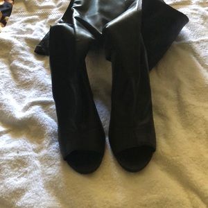 Steve Madden Faux leather over the knee boots